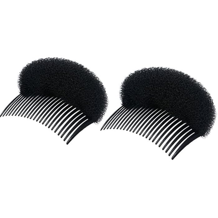 ECIF 2 Pcs Sponge Hair Pad Volume Inserts – Bump It Up Comb Base Bun Maker & Beehive Hair Styler Tool for Women & Girls (Large) - Image 1